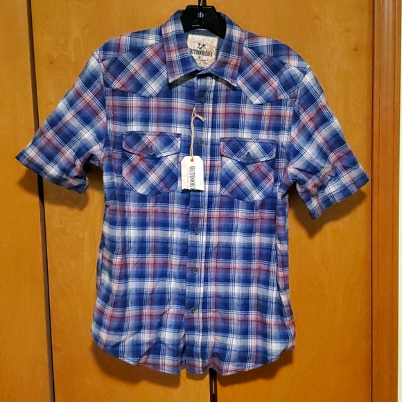 Outdoor Life Other - Outdoor Life Plaid Button Up Short Sleeve Shirt